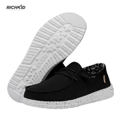 Womens Black Canvas shoes