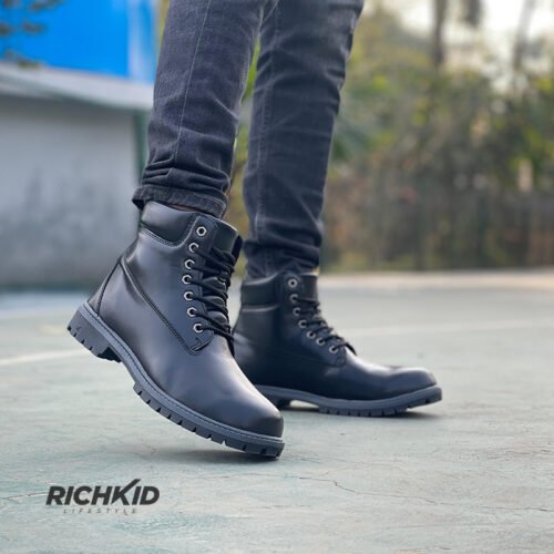Shine Black Mens Boot