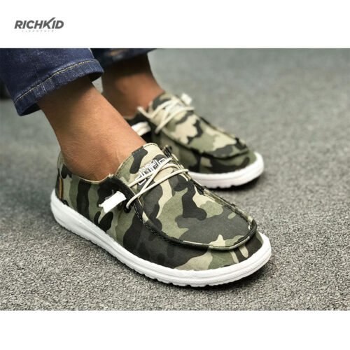Hey Dude camo Canvas shoes