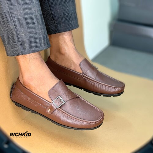 104- Xoos Buckle loafer Chocolate
